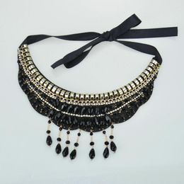 Choker Fashion Black Handmade Jewelry Gothic Retro Vintage Collar Necklace For Women Beauty Girl Party Wedding Accessories