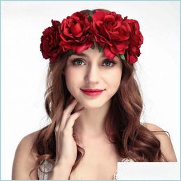 Christmas Decorations Christmas Decorations Diwoni Simation Rose Hair Band Ball Party Holiday Western Style Explicit Temperament Dec Dhgka