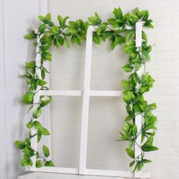 Decorative Flowers Foliage Wedding Rattan Plants Flower Garland Home Outdoor Wall Hanging Trailing Artificial Wisteria Decoration