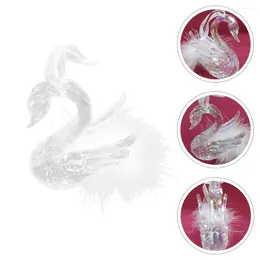 Party Decoration 1Pc Swan Ornament Christmas Tree Ornaments Table Centrepiece Decor