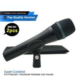 2pcs Grade A Quality Professional Wired Microphone E945 Super-Cardioid 945 Dynamic Mic For Performance Live Vocals Karaoke Stage