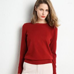 Women's Sweaters Femme Knitted Sweater O-Neck Long Sleeve Pullovers Solid Cashmere Warm Outwear Wool Fabric Casual Women Tops Japan Style