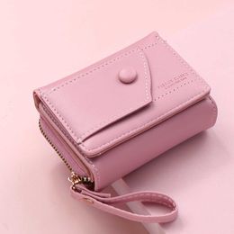 Wallets New Fashion Women Wallet Card Credit PU Leather Ladies Pocket Coin Purse Female Mini Clutch L221101