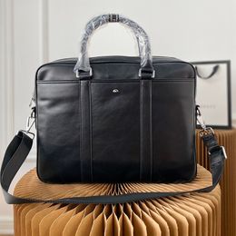 Valigetta Designer Borse per laptop Borsa a tracolla Borsa da uomo Borse da lavoro Borse da ufficio in stile business Grande capacità da lavoro Quadrato in pelle Design a tinta unita