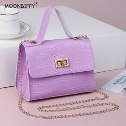 Çanta yeni mini jöle cüzdan ve el çantası 2022 deri haberci moda zinciri kız sevimli para çanta parti çanta crossbody y2211