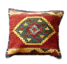 Pillow Kilim Kilrim Wool Manual Weave Nation Disturbance Sago Second Continuous System Countryside Wind 50x50