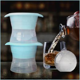 Ice Cream Tools 1Pc Whiskey Round Sile Spherical Cube Mod Maker Hine Quick Zer Ice Mould Tray Kitchen Gadgets 220610 Drop Delivery 20 Dhmnd