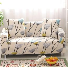 Chair Covers Dandelion Printing Stretch Sofa Cover Elastic Couch Loveseat L Style Case For Living Room Home Decor 15 Styles
