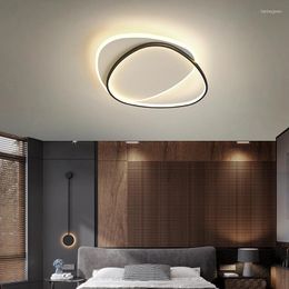Ceiling Lights Triangle Bedroom Lamp Simple Round Master Room Light Creative Home Decor Study Indoor Lighting