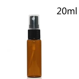 Glass Perfume Bottle 5ML 10ML 15ML 20ML Empty Refillable Fine Mist Spray Bottles With Black Cap