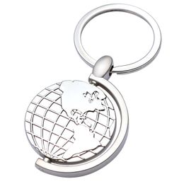 Globe Keychain Rotating Metal Keychain Key Chain Pendant Promotion Gift Keyring