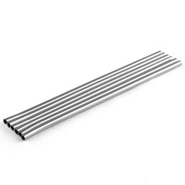 20 oz Stainless Steel Straw Durable Bent Drinking Straw Curve Metal Straws Bar Family kitchen For Beer Fruit Juice Drink Party Accessory ss1102