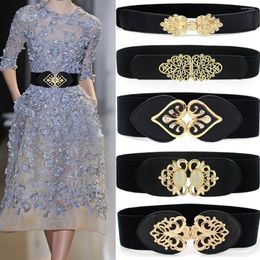 Belts Elastic Buckle Wide Waist Belt Waistband Dress Strap Elegant Sweater Decorative Women Accessories Clothing Supplies