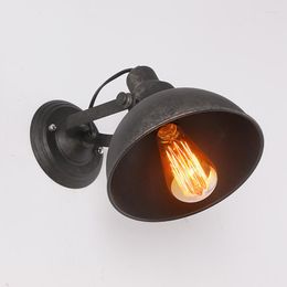 Wall Lamps SGROW American Style Vintage Industrial Iron Modern Sconce Lighting Fixtures For Bedroom Stairs Lampara Lights