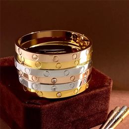 Luxury bangles Design For Women Mens bracelet Screwdriver fashion Jewellery Brand Diamond designer bracelets Gold love Bangle Christmas Day couple Gifts