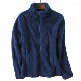 Women's Fur Palenda 2022 Winter Outdoor Polar Fleece Women's Thick Warm Collar Cardigan Coral Velvet For Male Sweater Jacket Liner