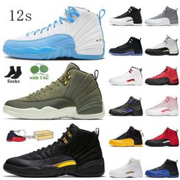 2023 12s Basketball Shoes With Box Jumpman 12 Women Mens Trainers Sports Shoe Black Taxi Playoffs Stealth White Red University Gold Class of JERDON