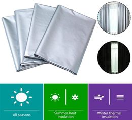Curtain & Drapes Blackout Curtains With Coated Lining Thickened Light Waterproof Blocking Thermal Insulated Window Panels For Bedroom