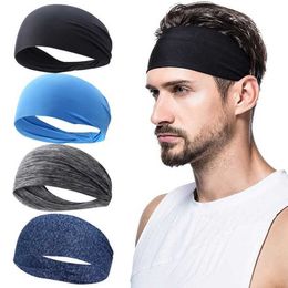 Yoga Hair Bands Girls Men's Fashion Sports Sweat Band Breathable Sweat Absorbent Headband Super Elastic Soft And Smooth Fitness Yoga Gym L221027