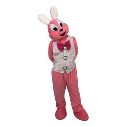 Halloween Pink Rabbit Mascot Costume simulation Cartoon Anime theme character Adults Size Christmas Outdoor Advertising Outfit Suit For Men Women