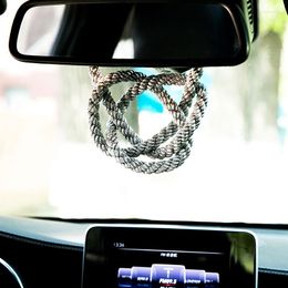 Interior Decorations Japanese VIP Style Diamond Rope Car Hanging Personality Modification Chrysanthemum Knot Rearview Mirror Pendant