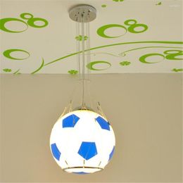 Pendant Lamps Basketball Football Suction Lights Packet Remote Control LED Lamp Girl Boy Cartoon Children Room Lighting ET11