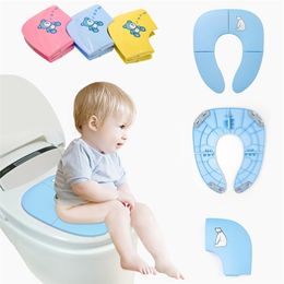 Seat Covers Potty BabyTraining Travel Folding Toddler WC Cushion Children Pot Chair Pad 221101