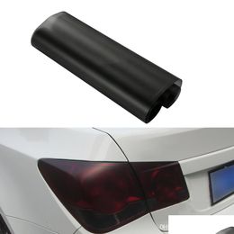 Car Stickers 2X 30Cm Car Stickers Use Matt Smoke Light Film Matte Black Tint Headlight Taillight Fog Vinyl Rear Lamp Tinting Drop De Dhxvw