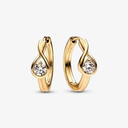 November Honey Eternity Circle Stud Earrings diy fit Pandora Style Fashion Jewellery Gift