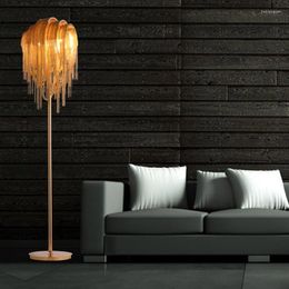Floor Lamps Aluminium Light Metal Silver /Gold Lamp Standing For Living Room Bedroom Decorative Home Lighting FA011