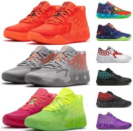 Men Women MB1 Rick and Morty Basketball Shoes LaMelo Ball Shoe Queen City Black Blast Buzz City LO UFO Not From Here Rock Ridge Red Sport Trainner