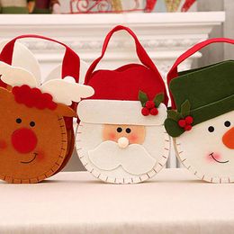 Christmas Decorations Stockings Hanging Ornaments Gift Santa Claus Snowman Holders Candy Bag Xmas Party Trees Decoration