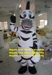Strong Mascot Costume Madagascar Zebra Pinto Marty Marti Mati Adult Cartoon Character Cheeks Bulging Hips Too Bulging ZZ3948