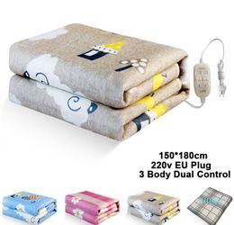 2022 new soft comfortable Electric Blanket 220v Thicker Heater Double Body Warmer 180x150cm Heated Mattress Thermostat Heating EU Plug