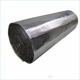 Car Covers 2 Roll 100X50Cm Car Noise Sound Proofing Deadening Insation Heat 10Mm Foam Glass Fibre Interior Accessories Drop Delivery Dhin6