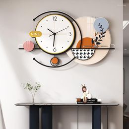 Wall Clocks Nordic Luxury Living Room Clock Modern Silent Stylish Design Watch Bedroom Simple Art Reloj De Pared Home Decorating