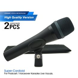 2pcs/Lots Grade A Quality Professional Wired Microphone E935 Super-Cardioid 935 Dynamic Mic For Live Vocals Karaoke Performance