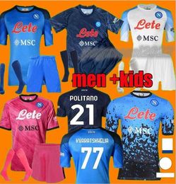 Maradona 22 23 Napoli Soccer Jersey N￡poles Camisa de f￺tbol 2022 2023 Zielinski Koulibaly Camiseta de Futbol Insigne Maillot Foot Mertens Camisa Lozano Osimhen666