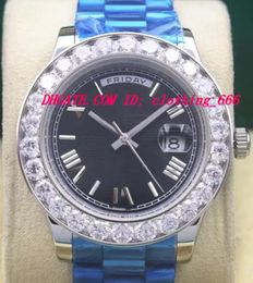 Luxury Watch Men Roman Bigger Diamond Bezel Black/Blue/Green Dial Chest 41mm Automatic Fashion Men's Watchs Wristwatch