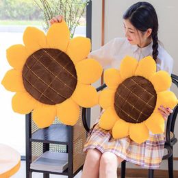 Pillow Sunflower Plush Seat Stuffed Throw Soft Nap Pillows Floor S Toys Chair Car