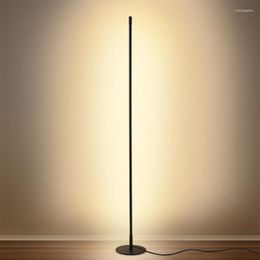 Floor Lamps Nordic Minimalist Lamp LED Dimmable Lights Modern Living Room Bedroom Sofa Standing Indoor Decor Light Fixt