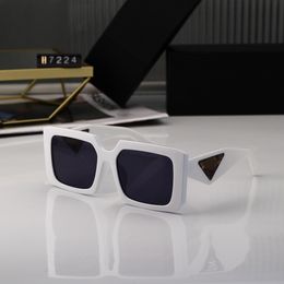 New fashion design sunglasses 23Y square plate frame diamond shape cut temples popular and simple style outdoor uv400 protection glasses With box 7224