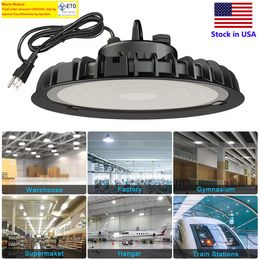 UFO LED High Bay Light 100W 200W 300W US Hook 5 Cable Industrial lights UFO Lamps high bay led light