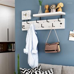 Clothing Storage Wall Mounted Rack Creative Hanging Shelf Decoration Partition