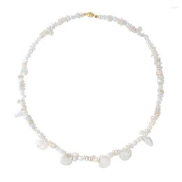 Choker 2022 Irregular Freshwater Pearl Necklace Fashionable Simple Wild Real For Women Banquet Charm Naszyjnik Jewelry