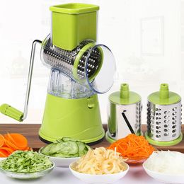 Multifunctional rotating vegetable grater vegetable cutter fruit machine potato cutter kitchen chopper gadget