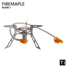 Camp Kitchen Fire Maple Stove FMS-117T Ultralight Outdoor Camping Hiking Stoves Lightweight Travel Gas Furnace Portable s 221102