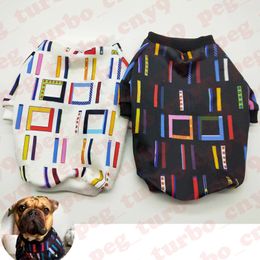 Colorful Letter Pets T Shirt Sweater Dog Apparel Trend Pet Top Sweatshirt Teddy Bulldog Dogs Shirts