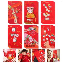 Gift Wrap Red Money Envelopes Bag Year Chinese Luck Envelope Hongbao Traditional Pouches Festival Packet Springcartoon Paper Big