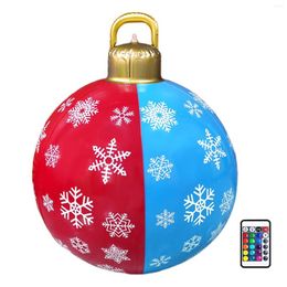 Party Decoration Christmas Inflatables And Lights 60cm/23.6inch Large PVC Light Ball With Adjustable Lighting Remote Festival